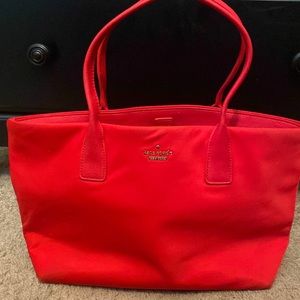 Kate Spade New York Garnet Red Classic Nylon Phoebe Shoulder Bag